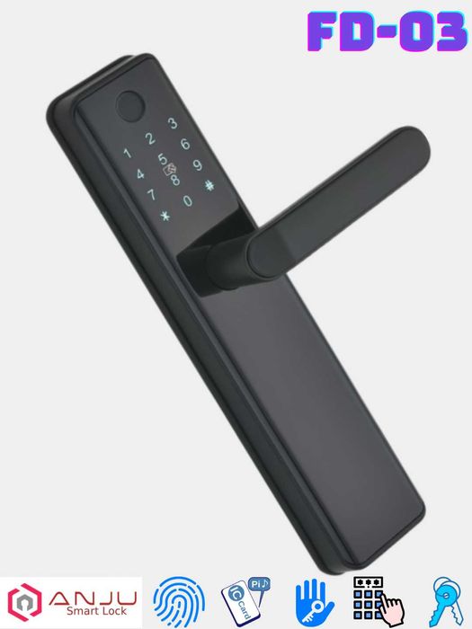 Aqlli elektron eshik qulfi. Model: Anju Smart Lock, FD-03