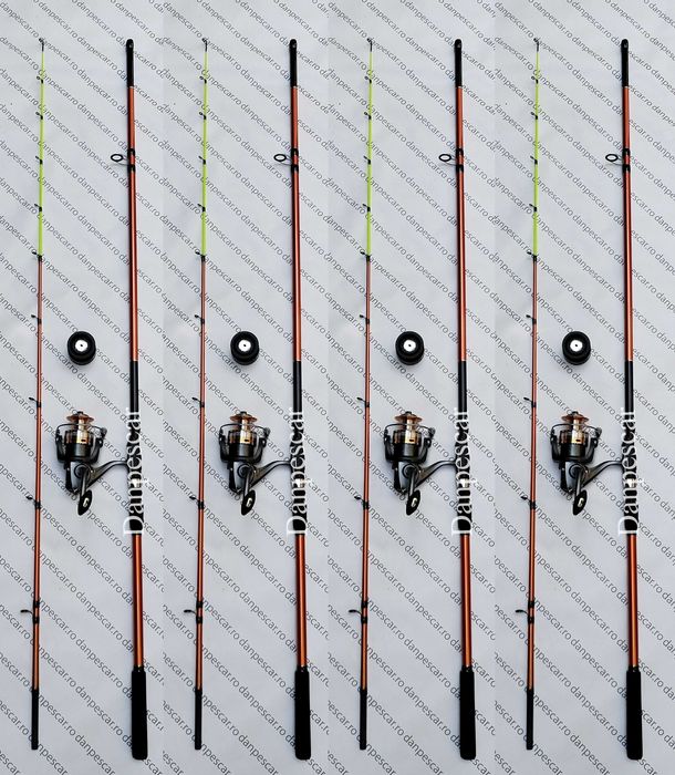 SET 4 Lansete PROFL AQUA RIVER FR Feeder 2,70m + 4 Mulinete FL EFB5000