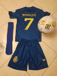 Син Ал насър CR7 Ronaldo Екип + Топка + Чорапи + Шапка Кори Ал насър