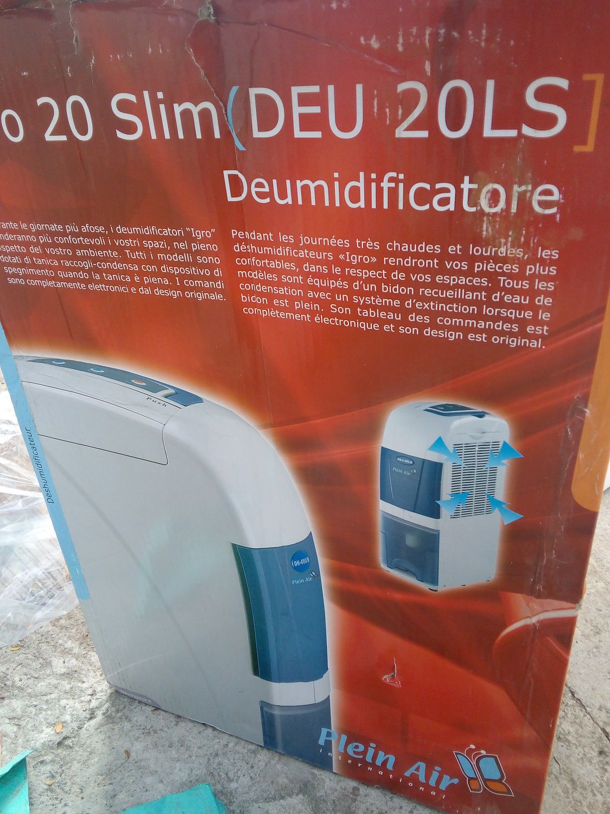 Dezumidificator plein air DEU-20LS 20l/24 h