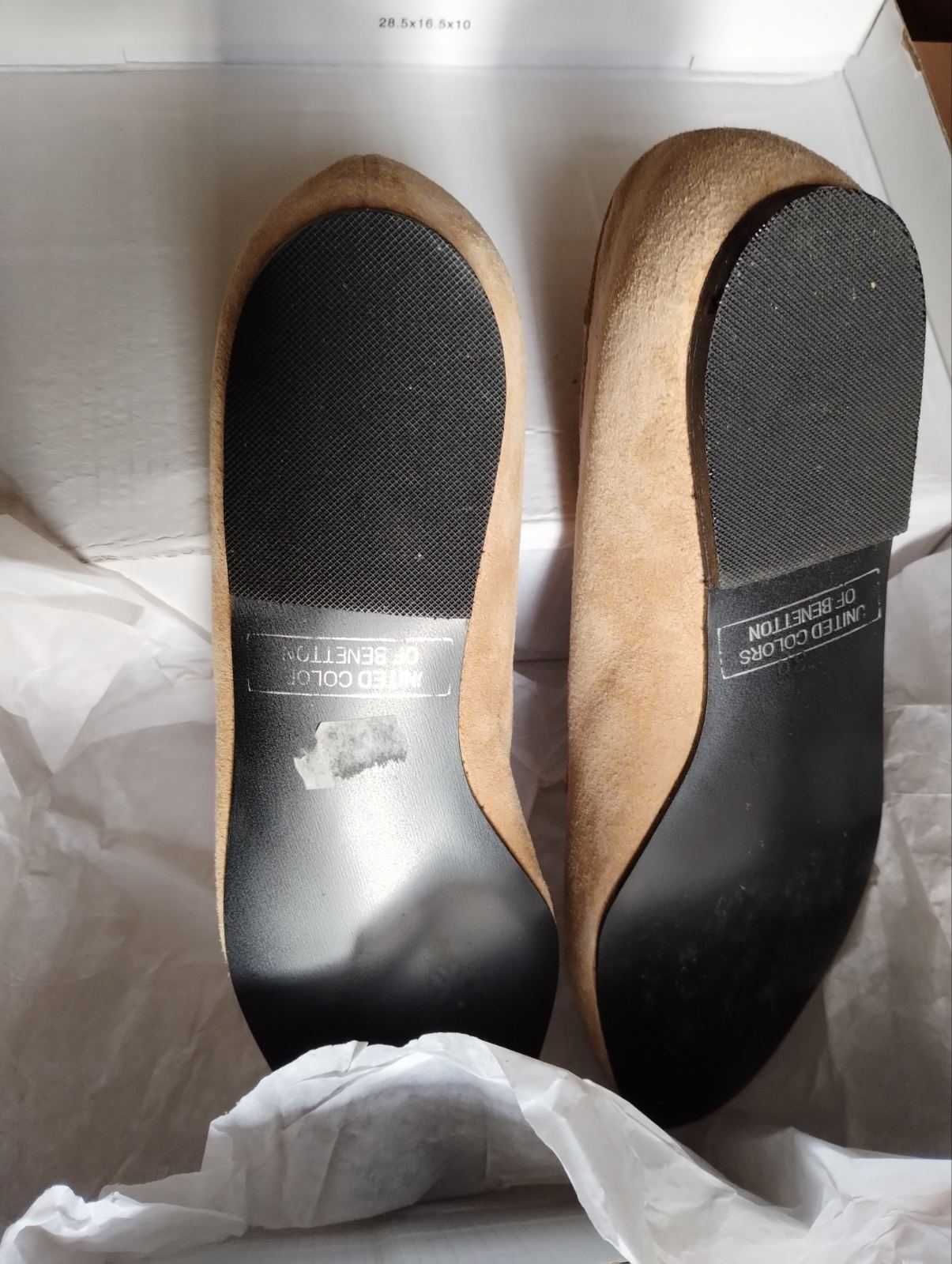 НОВИ Италиански дамски обувки марка BENETTON, тип балерини