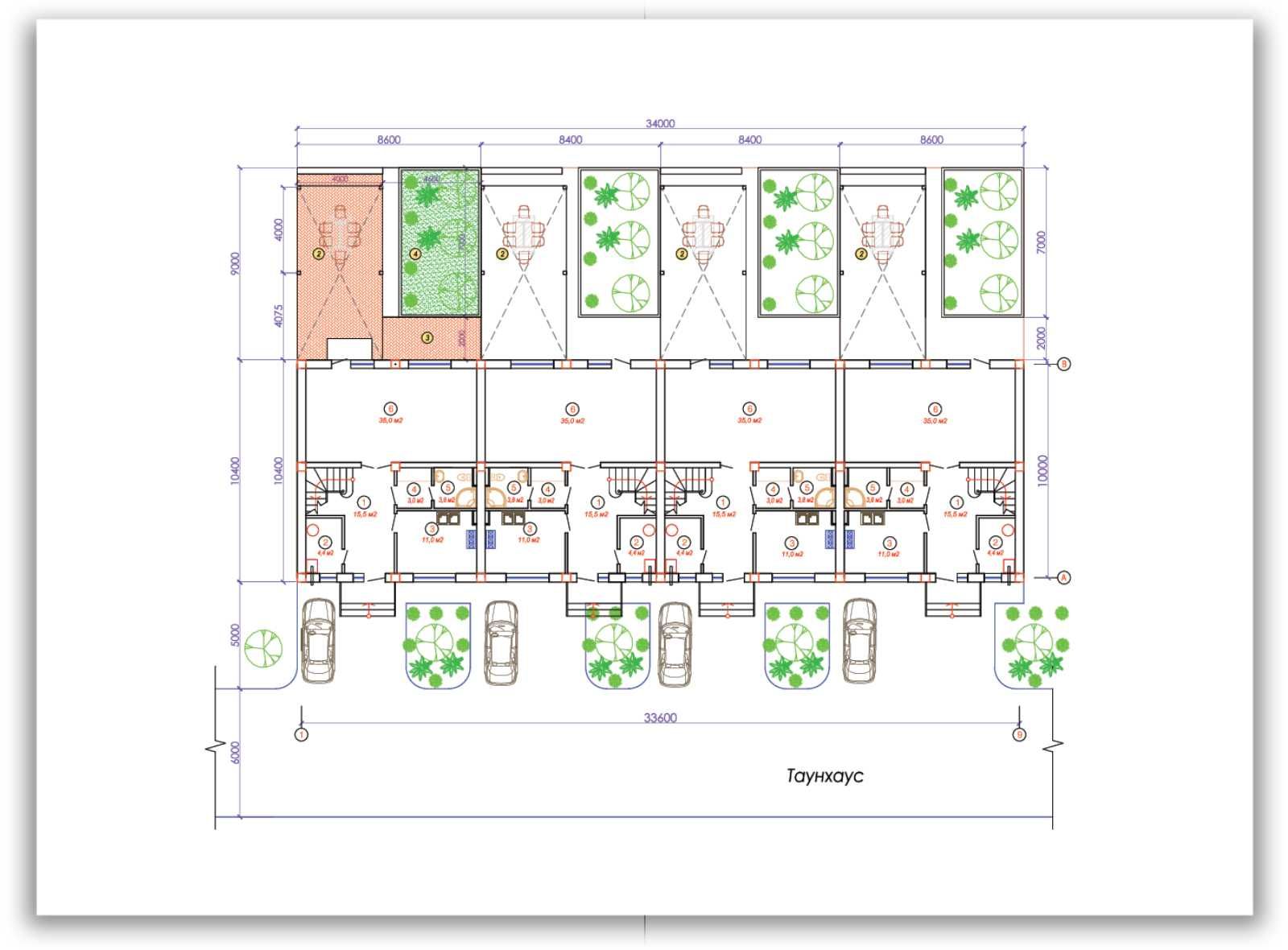 Таунхаус за городом 153 м2 тип 1 в Pargos Eco City