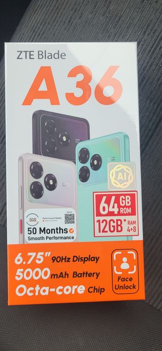 ZTE Blade A36 новая продам не распркованный