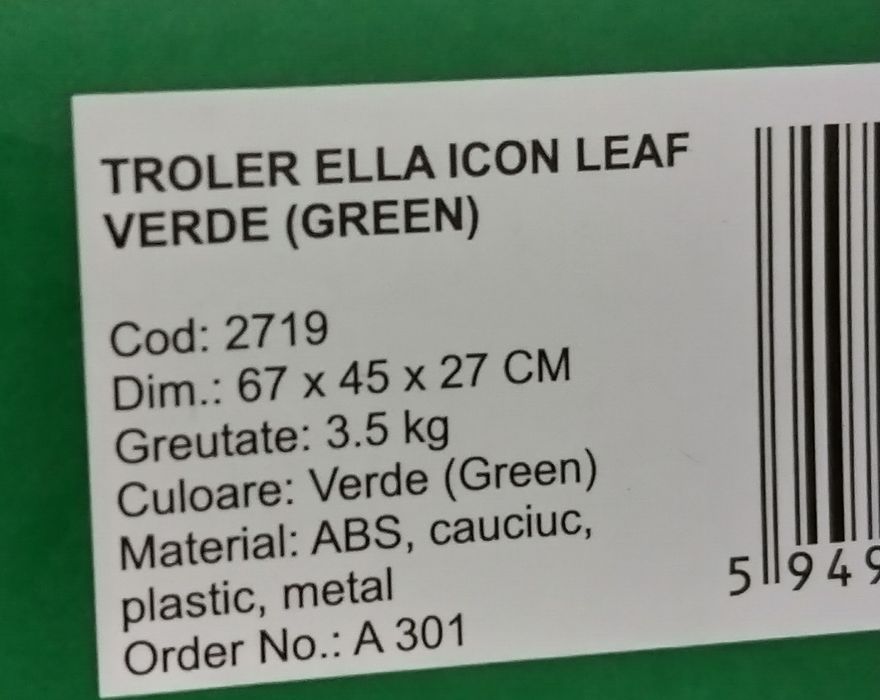 Troler Ella Icon leaf verde