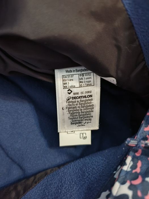 Combinezon iarna fetița 3 ani (98-104)