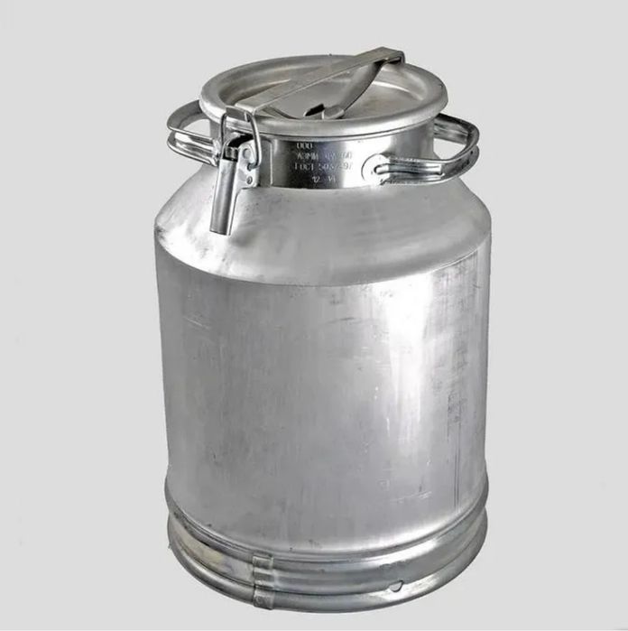 Фляга молочная алюминиевая, 40 Л и 20 Л, РОССИЯ