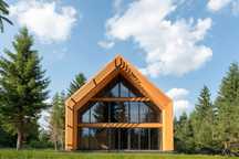 Cabana/ Casa de vacanta noua, standard NZeb Calatele Padure Belis