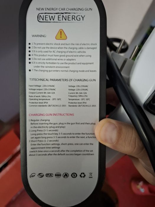 Cablu incarcare masini chinezesti