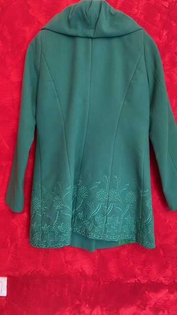 Palton scurt verde marime 42