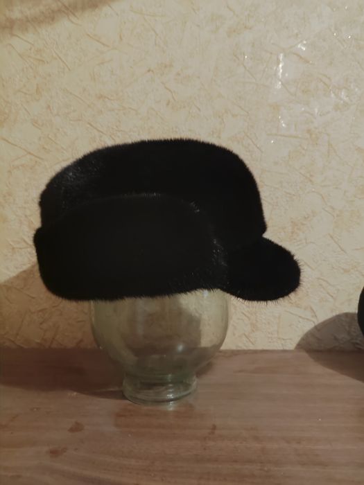 Шапка норка черная