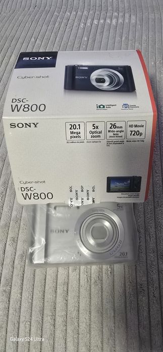 Цифров фотоапарат SONY Cyber-shot DSC W800 чисто нов ползван 20 дни