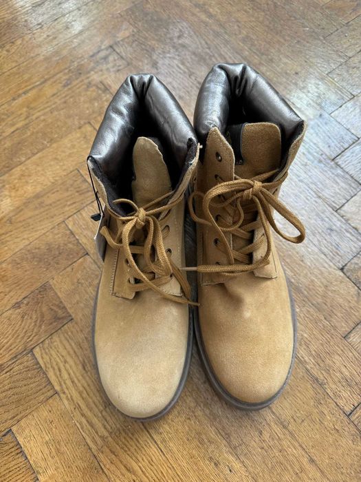 Bocanci maro piele intoarsa, U.S. Polo Assn Marimea 39