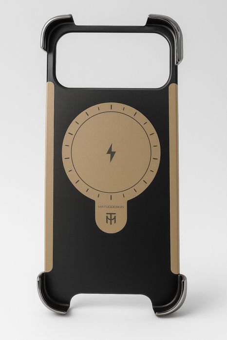 Луксозен магнитен кожен калъф с поставка iPhone 17 Pro / Max