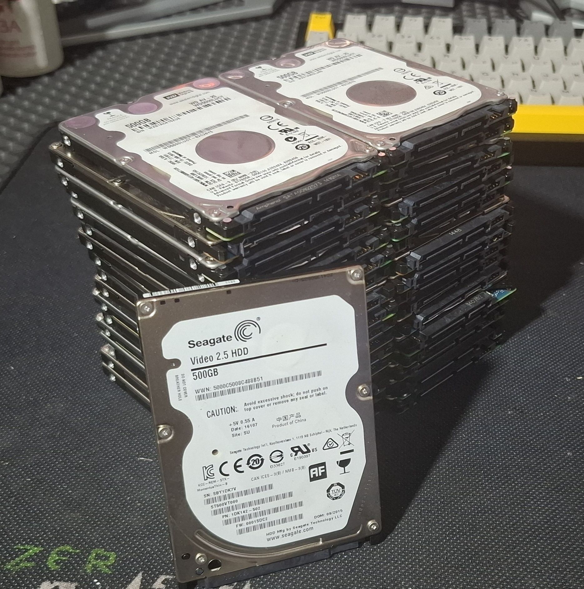 Жёсткий диск Seagate, WD,  500Gb 2.5"