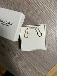 Обици в златно Skagen