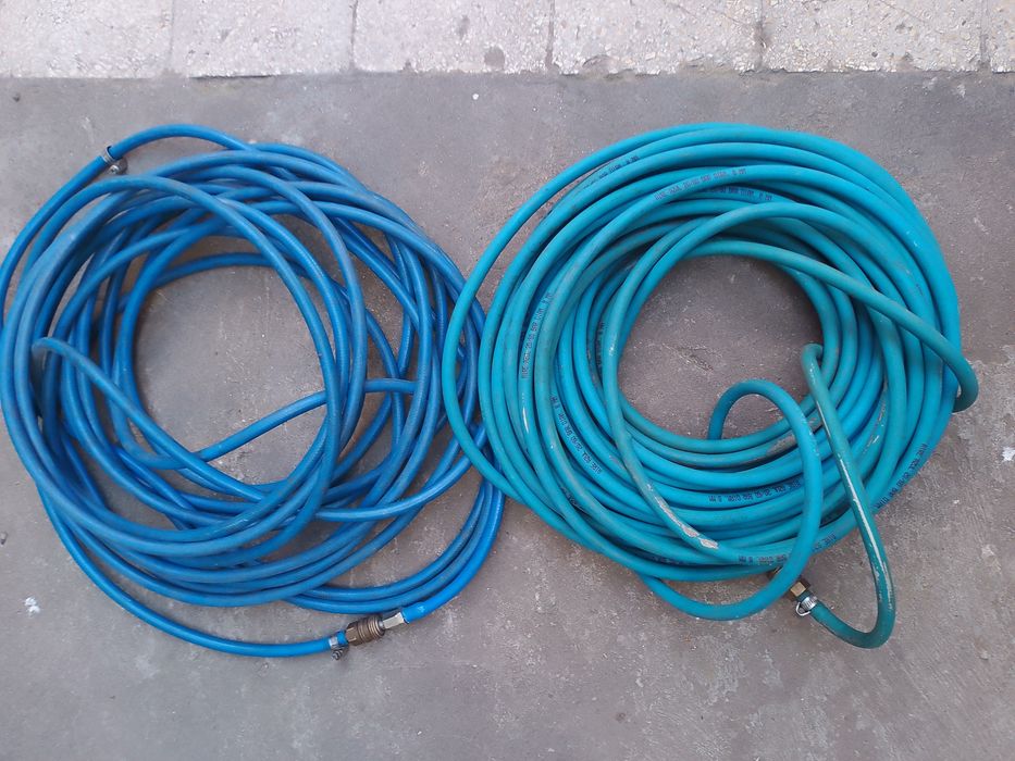 2 furtune pneumatice 15 și 20 m conectori rapizi Made în Germany