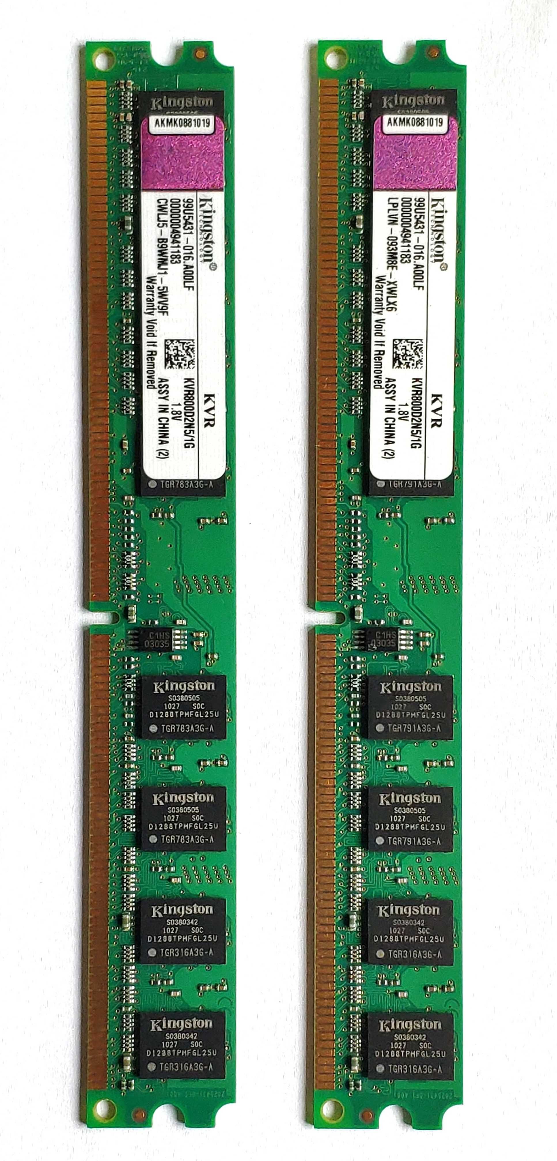 Vand memorii DIMM SDRAM Kingston DDR2 800MHz de 1GB