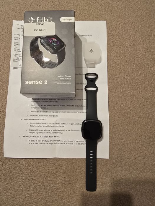 Smartwatch Fitbit sense 2 nou nout cu acte garantie, plati NFC, amoled