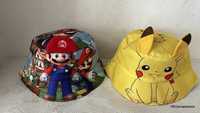 Детски шапки идиотки супер марио покемон super mario pokemon pikachu