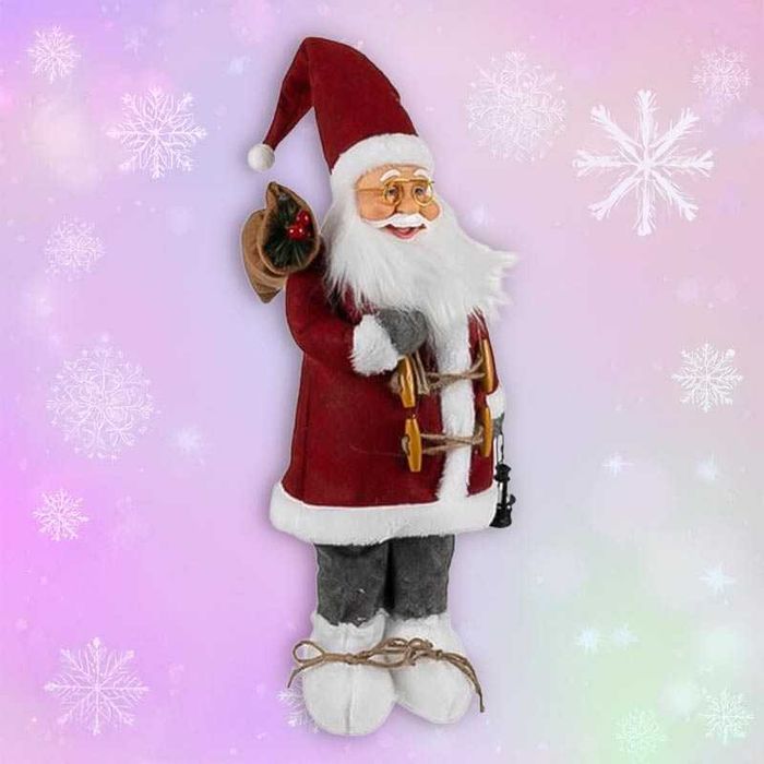 Декоративна фигура на Дядо Коледа 45 см, коледна украса