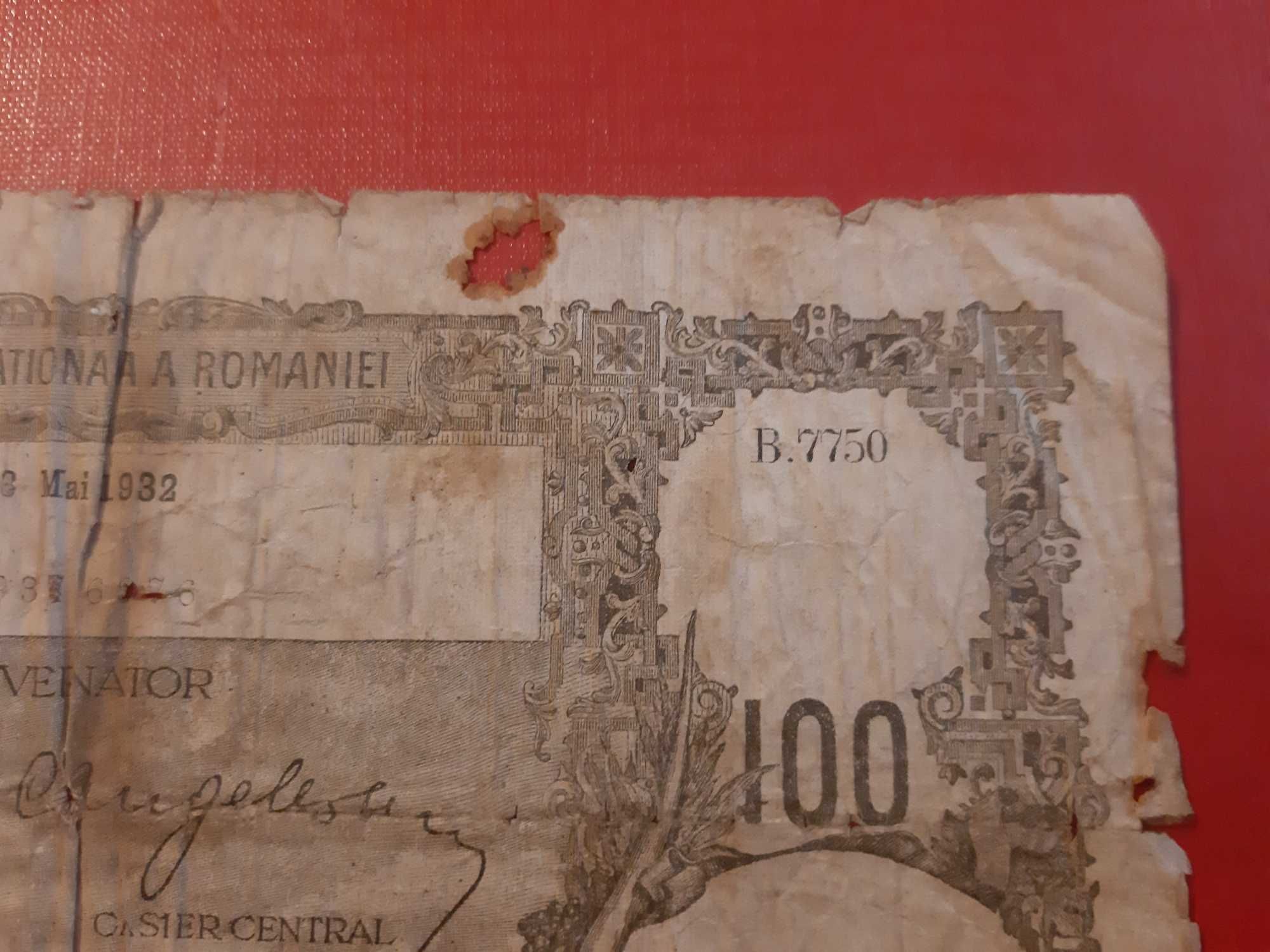 Bancnota 100 lei mai 1932