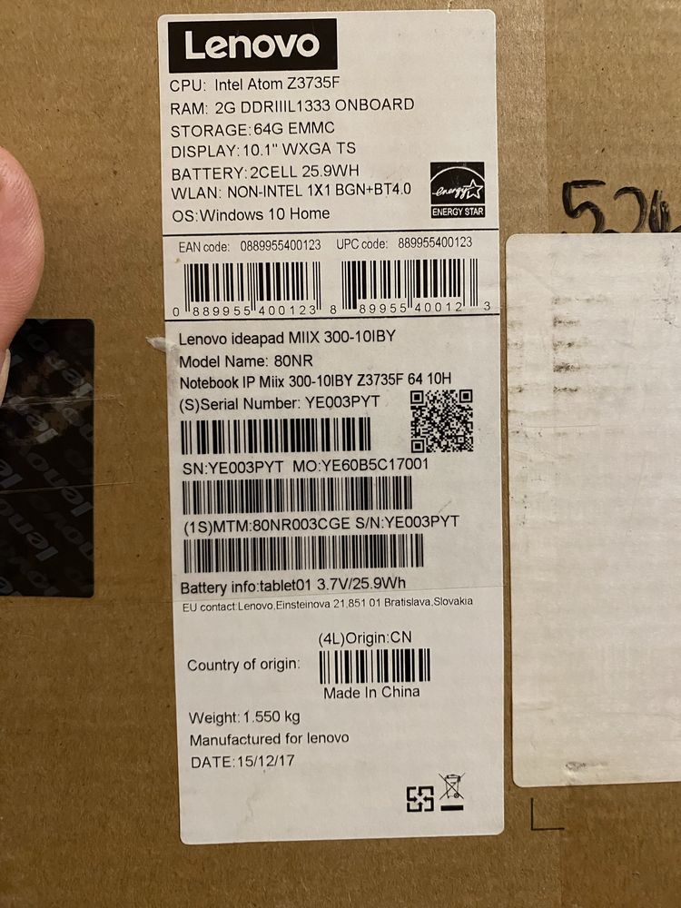 Lenovo Miix 300 таблет