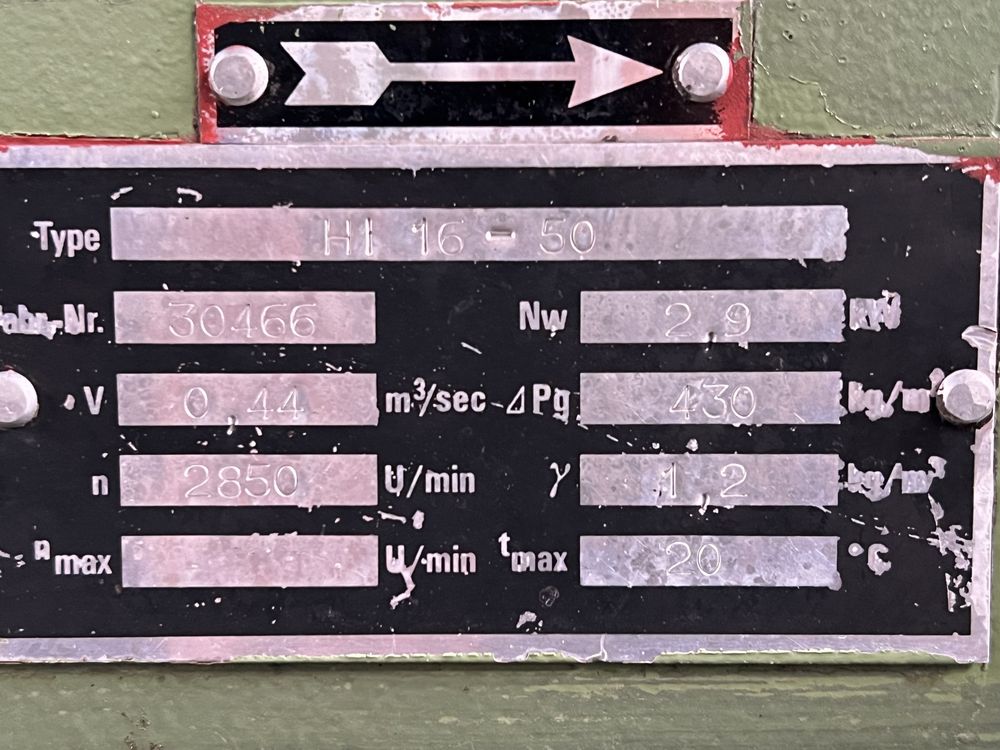 Напорен вентилатор за високо налягане/аспирация