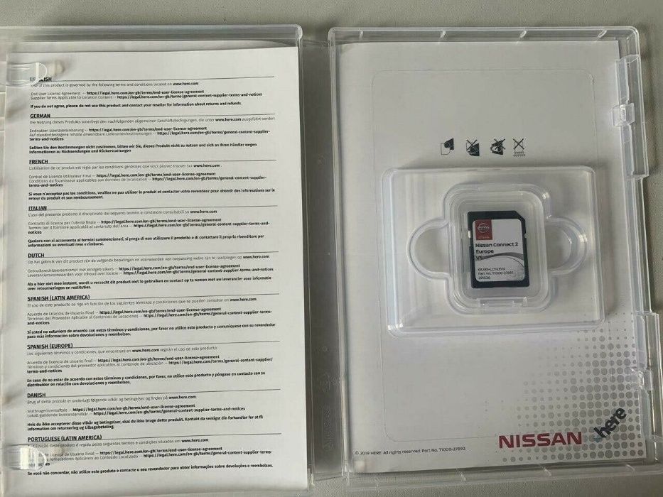 New Nissan Connect 2 V6 Sd Card 2024 Нисан Сд Карта Навигационна Карта