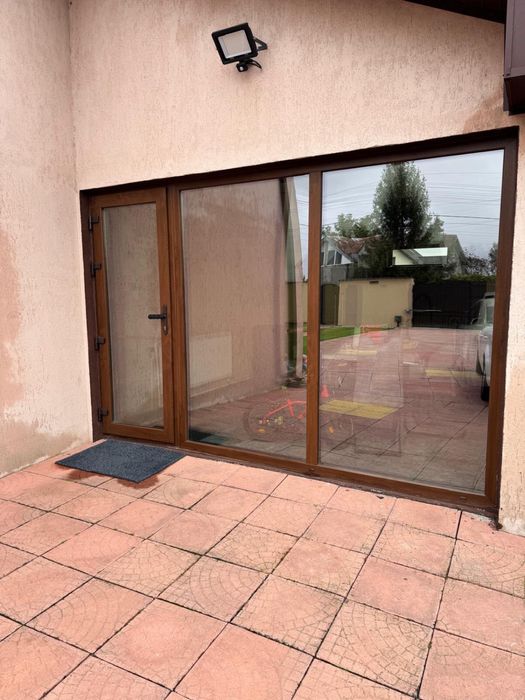 Panou sticla cu usa Gealan S 9000 6camere tripan