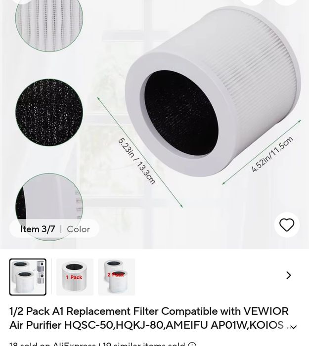 Filtru Hepa compatibil purificator de aer