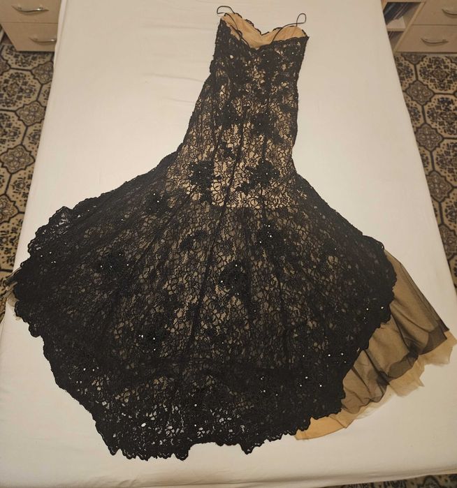 Rochie de gala cu jupon si dantela BG Haute by Scala (SUA) mar 10 (M)