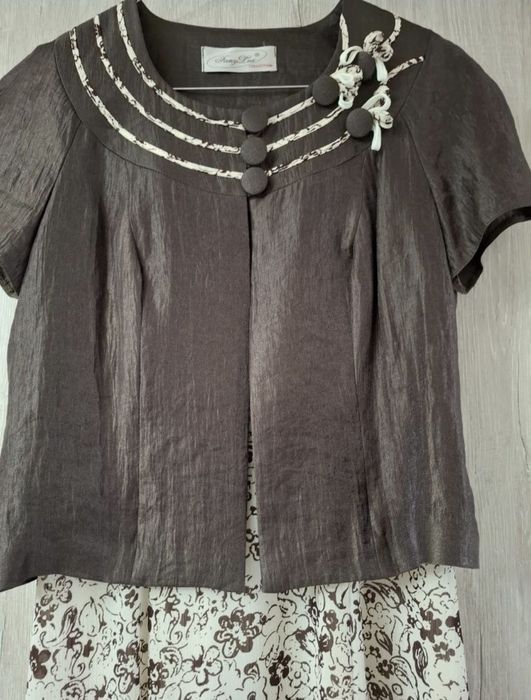 Rochie fără mâneci+sacou