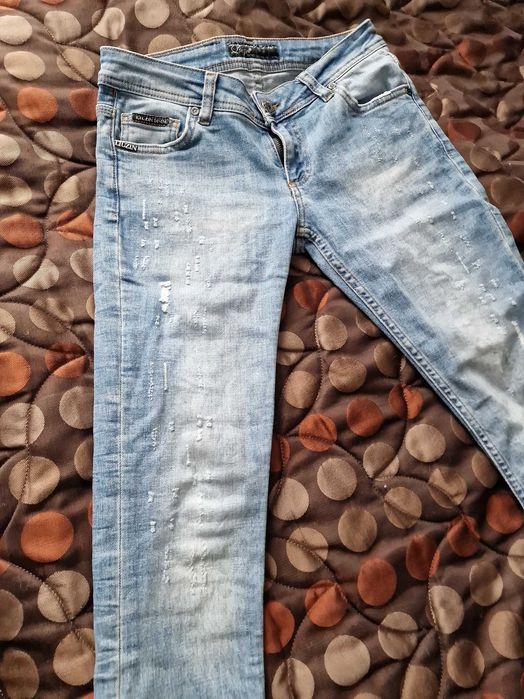 Дамски дънки ниска талия S