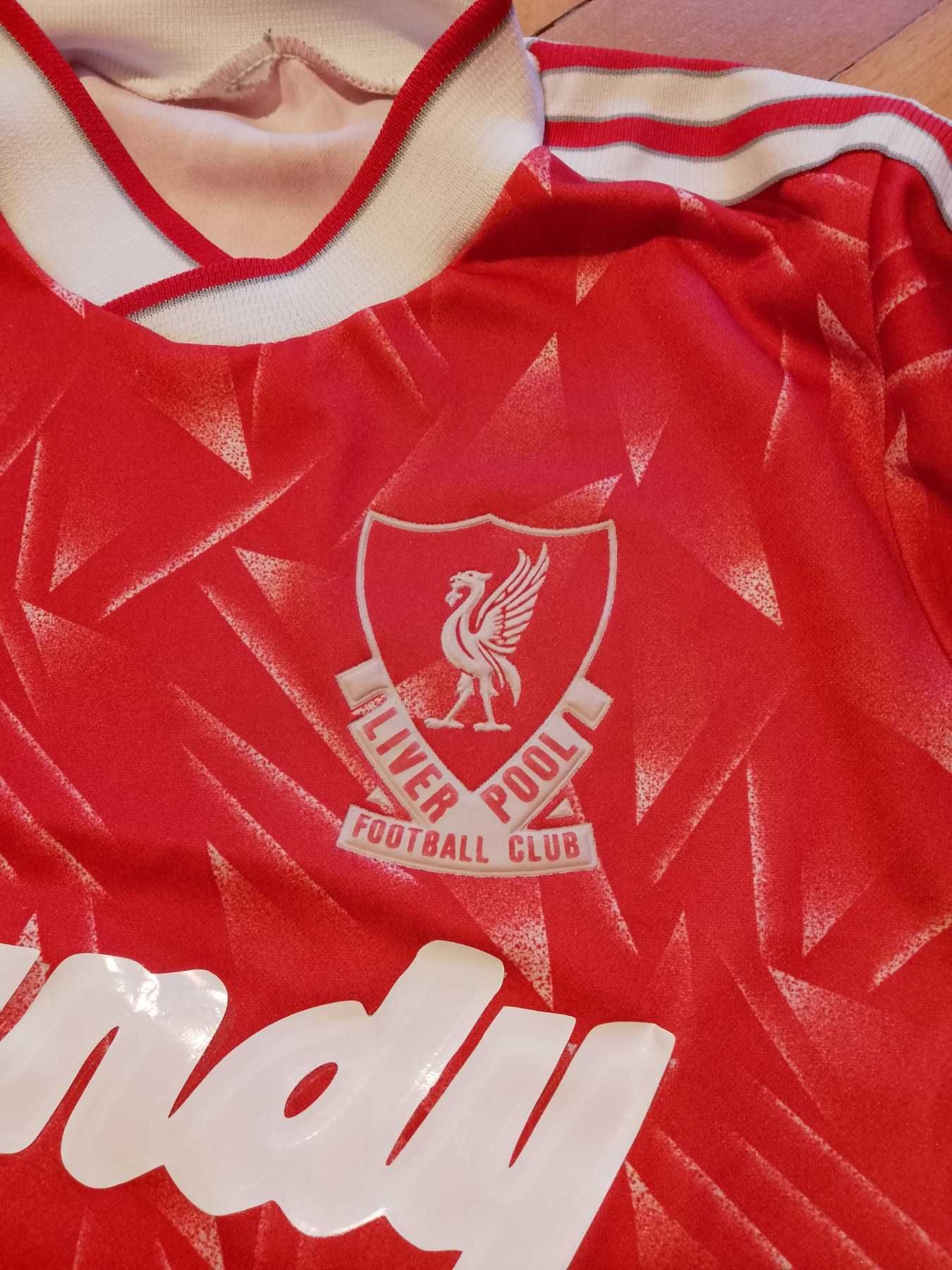 Tricou fotbal Vintage pentru copii Liverpool 1989-1991