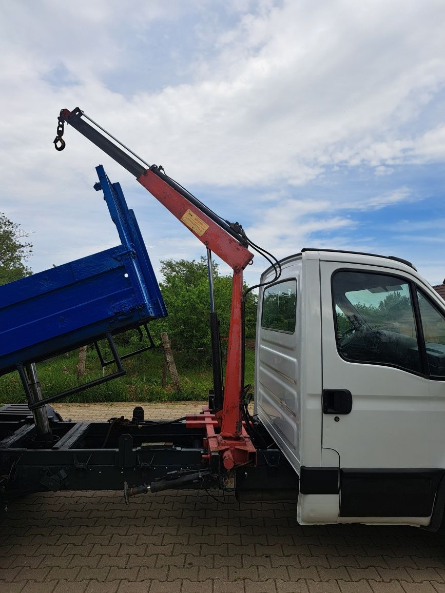 Iveco daily basculabil cu macara