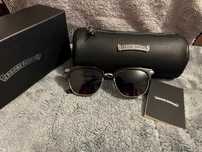 Ochelari soare Bărbați Chrome Hearts VERTICAL II negrii cutie+toc