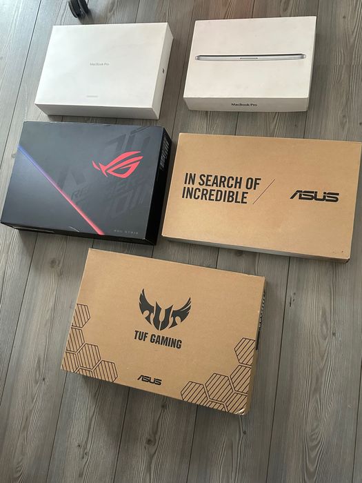cutie laptop Apple si Asus cutii originale goale stare perfecta