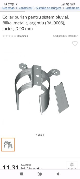 Accesorii jgheab bilka 90