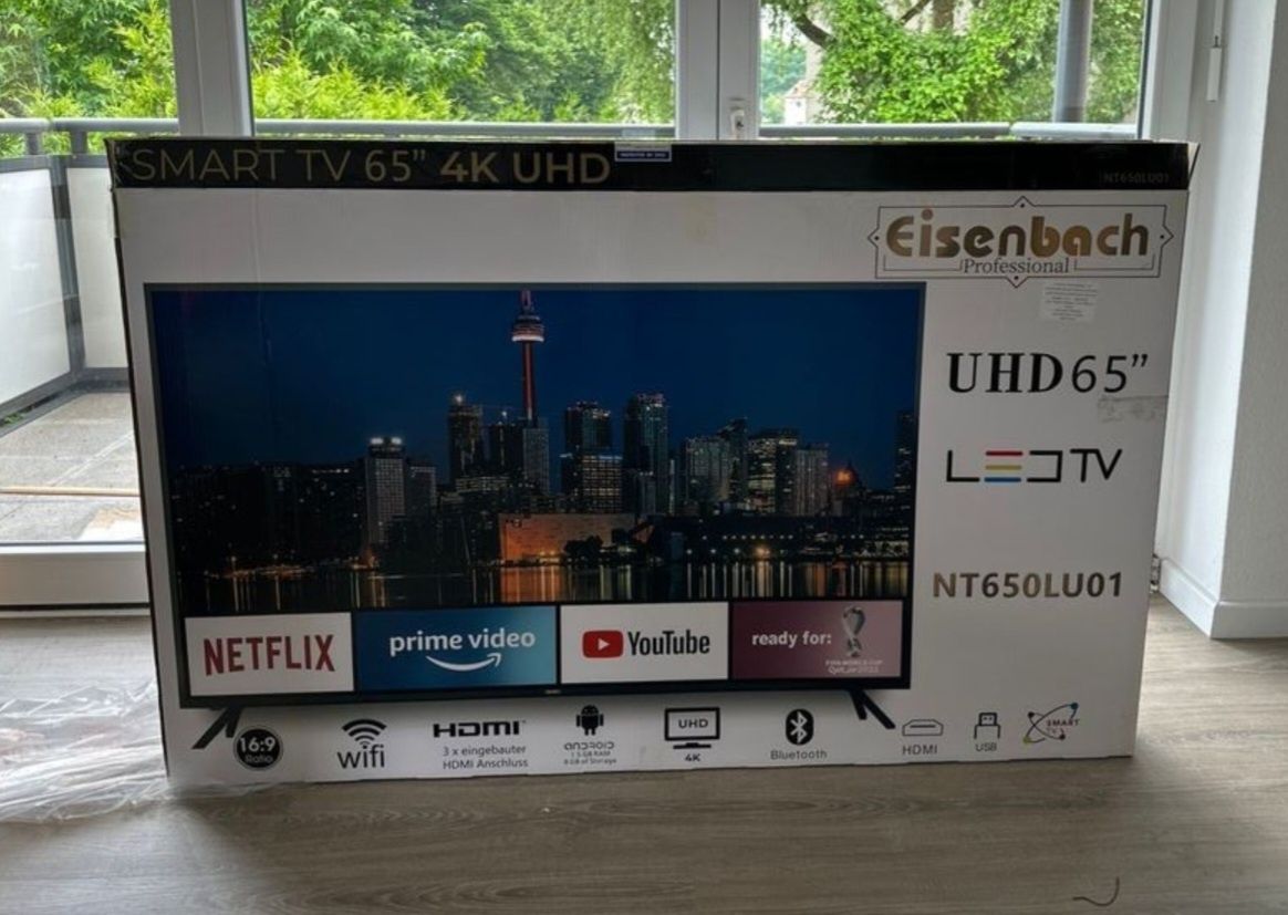 "Eisenbach Proffesional" NT650LU01 Android, 4k,UltraHD, Smart, WiFi