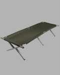 Pat pliant militar, cadru aluminiu, ranforsat, 190x65x42 cm Nou