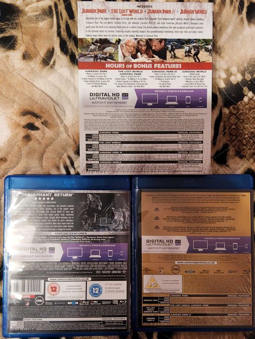 Colecție Blu-Ray Premium – Jurassic Park & Jurassic World