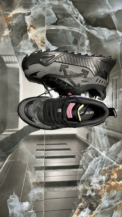 OFF-WHITE Odsy-1000 leather high trainers