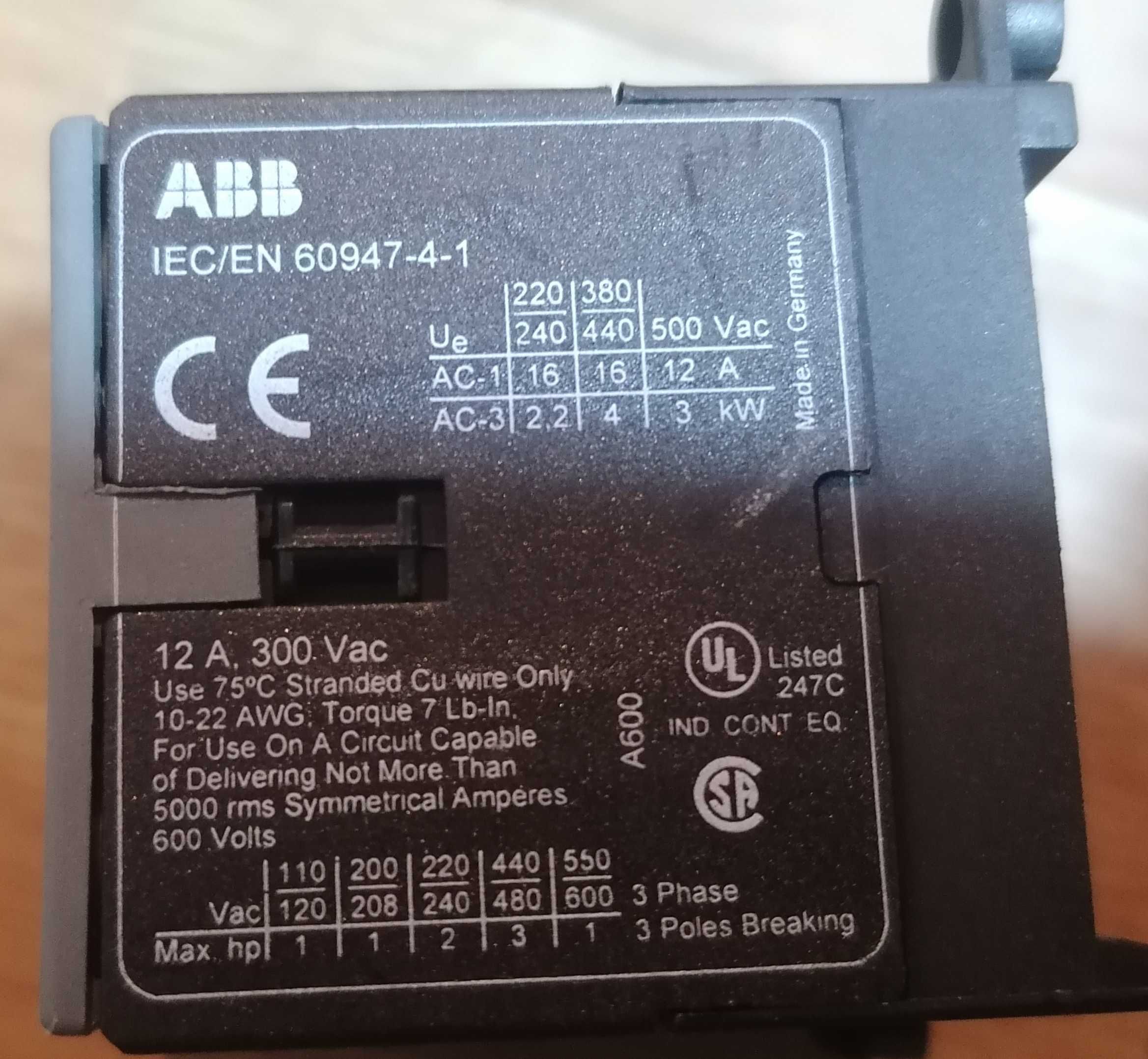 Sigurante ABB bipolare-tripolare, contactoare ABB