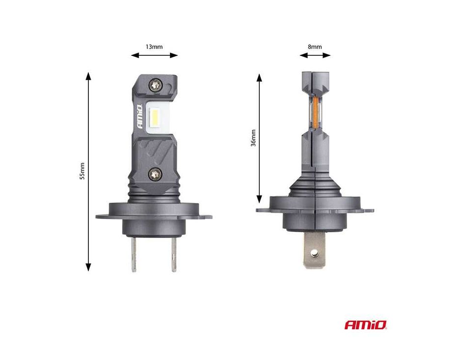 LED крушки H7 / H18 AMIO HYBRID Лед крушка Canbus 60W, 6000K