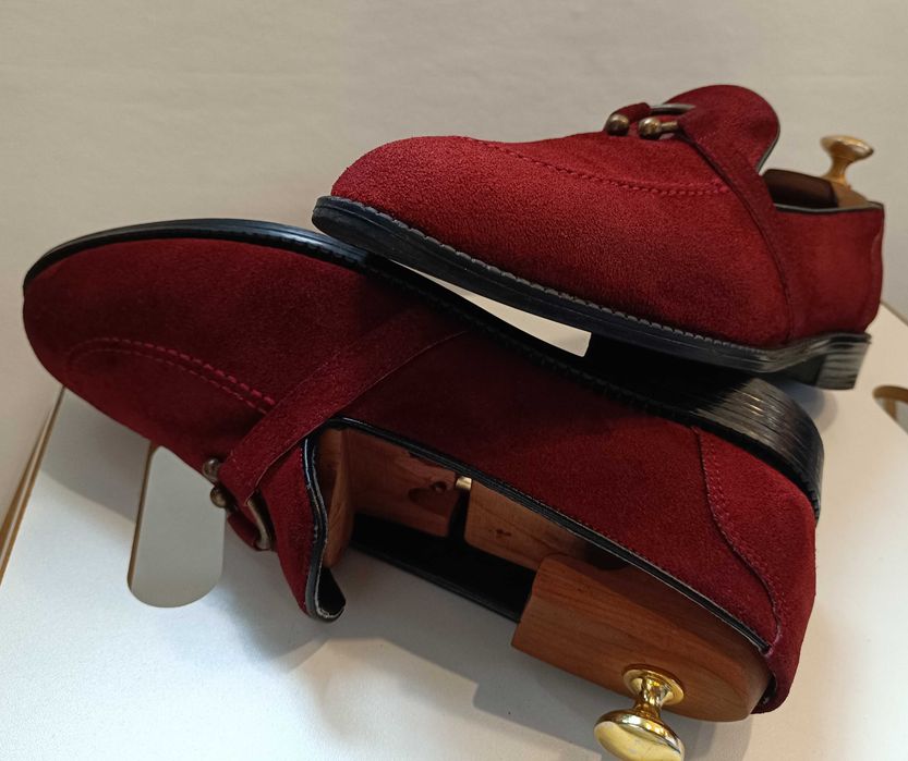 Pantofi loafer suede premium Lavoratione Artigianale piele naturala