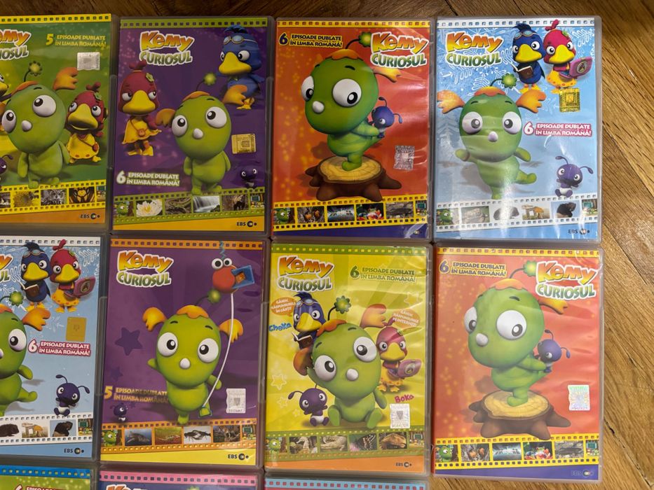 11 Buc DVD-uri Colectia Kemy Curiosul - Desene Animate Educative
