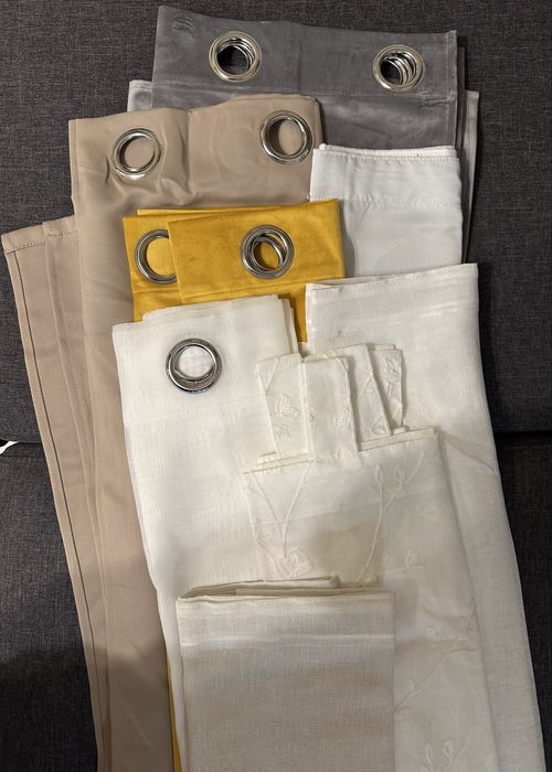 Draperii si perdele diferite modele, culori si marimi, noi, germania..