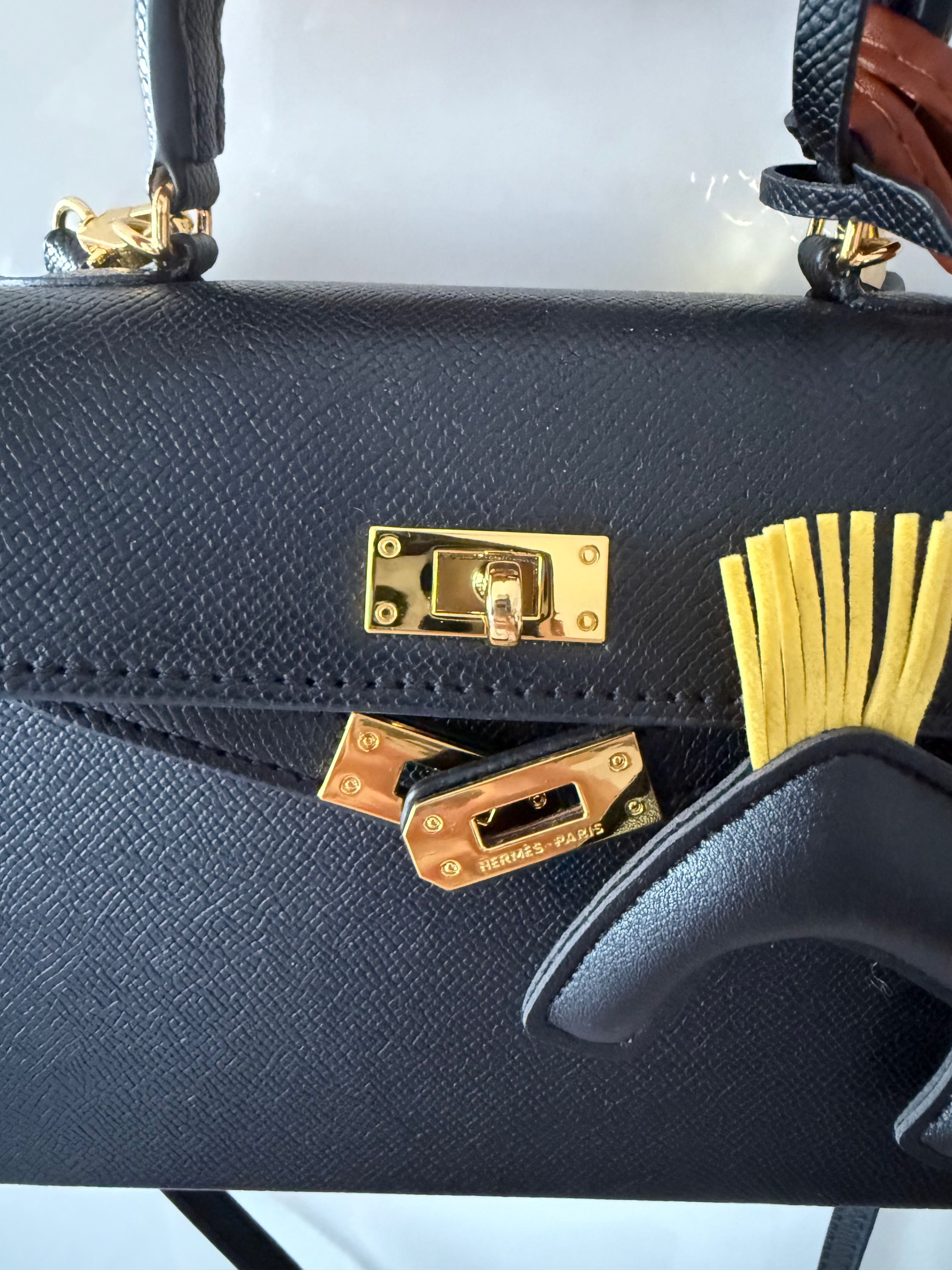 Hermes Kelly черна чанта