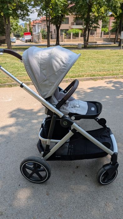 Количка Cybex Gazelle S Lava Grey за близнаци или породени деца