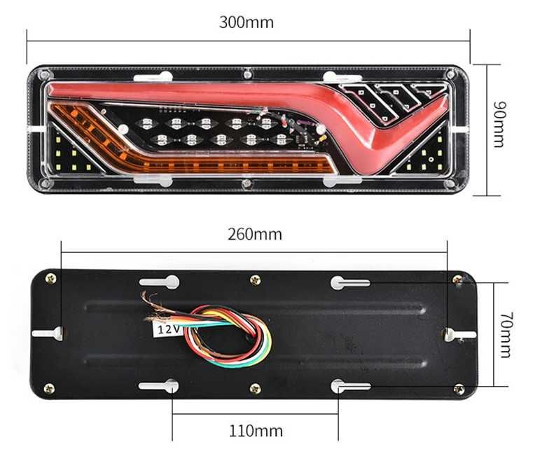 Стоп LED 2бр. за Ремарке , Бус, Камион, Каравана и др. 12-24V/ -3583-5